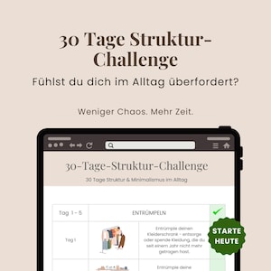 Sfida strutturale di 30 giorni: semplifica la tua vita quotidiana, riduci il caos e guadagna tempo | Scarica PDF