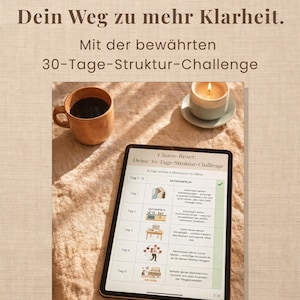 30 Tage Chaos-Reset | Deine Struktur-Challenge für Zuhause & Digitales | ADHS-freundlich | undatiert | PDF Download