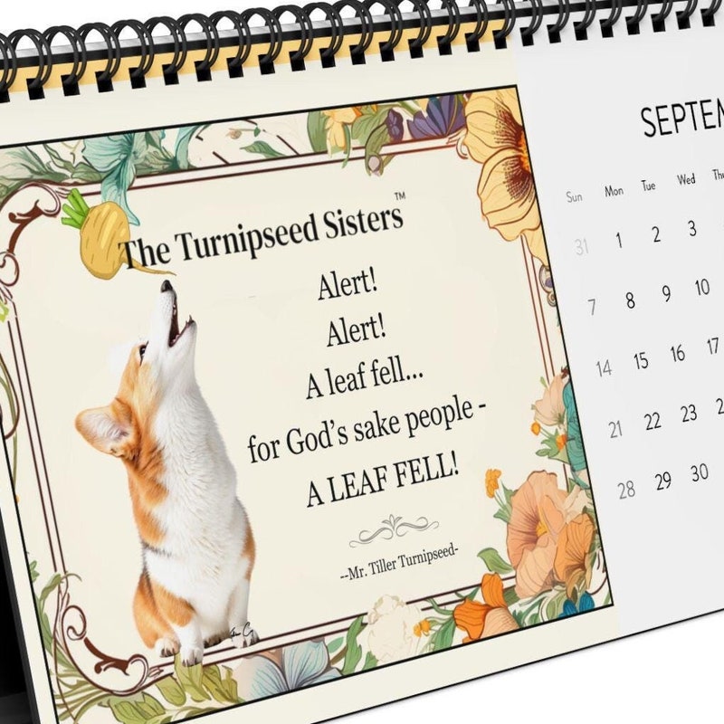 Corgi Calendar 2025 Etsy