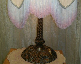 Thick Victorian Lamp Shade Fringe, you can DYE any color