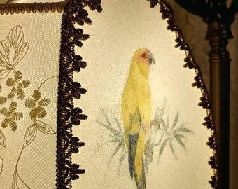 Golden Parrott Vintage Table Bridge Lamp and Shade