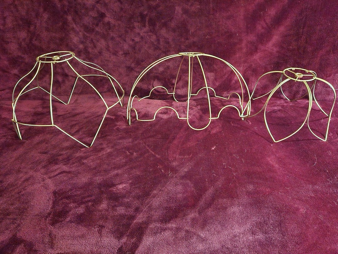3 Victorian Style Wire Lamp Shade Frames Sold Together - Etsy