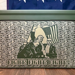 Trump Engraved Ammo Box: Patriotic 2nd Amendment Gift