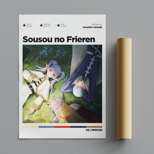 Sousou no Frieren Poster, Minimalist Poster, Anime Poster, Wall Art, Wall Decor, Premium Matte Vertical Posters, 4K Quality, Movie Poster