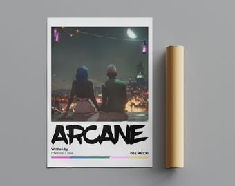 Arcane Poster, Minimalist Poster, Anime Poster, Wall Art, Wall Decor, Premium Matte Vertical Posters, 4K Quality, Movie Poster