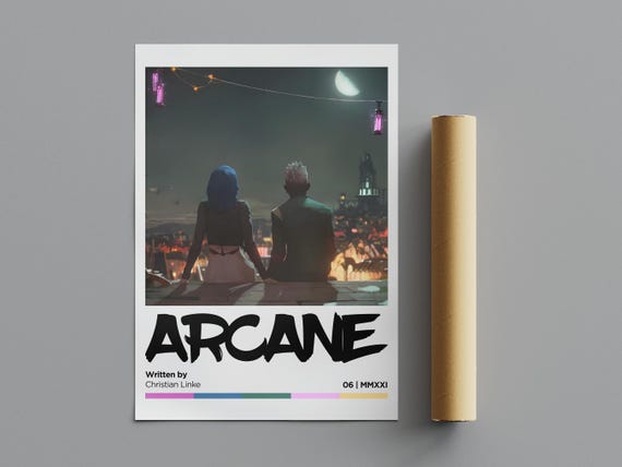 Arcane Poster, Minimalist Poster, Anime Poster, Wall Art, Wall Decor, Premium Matte Vertical Posters, 4K Quality, Movie Poster