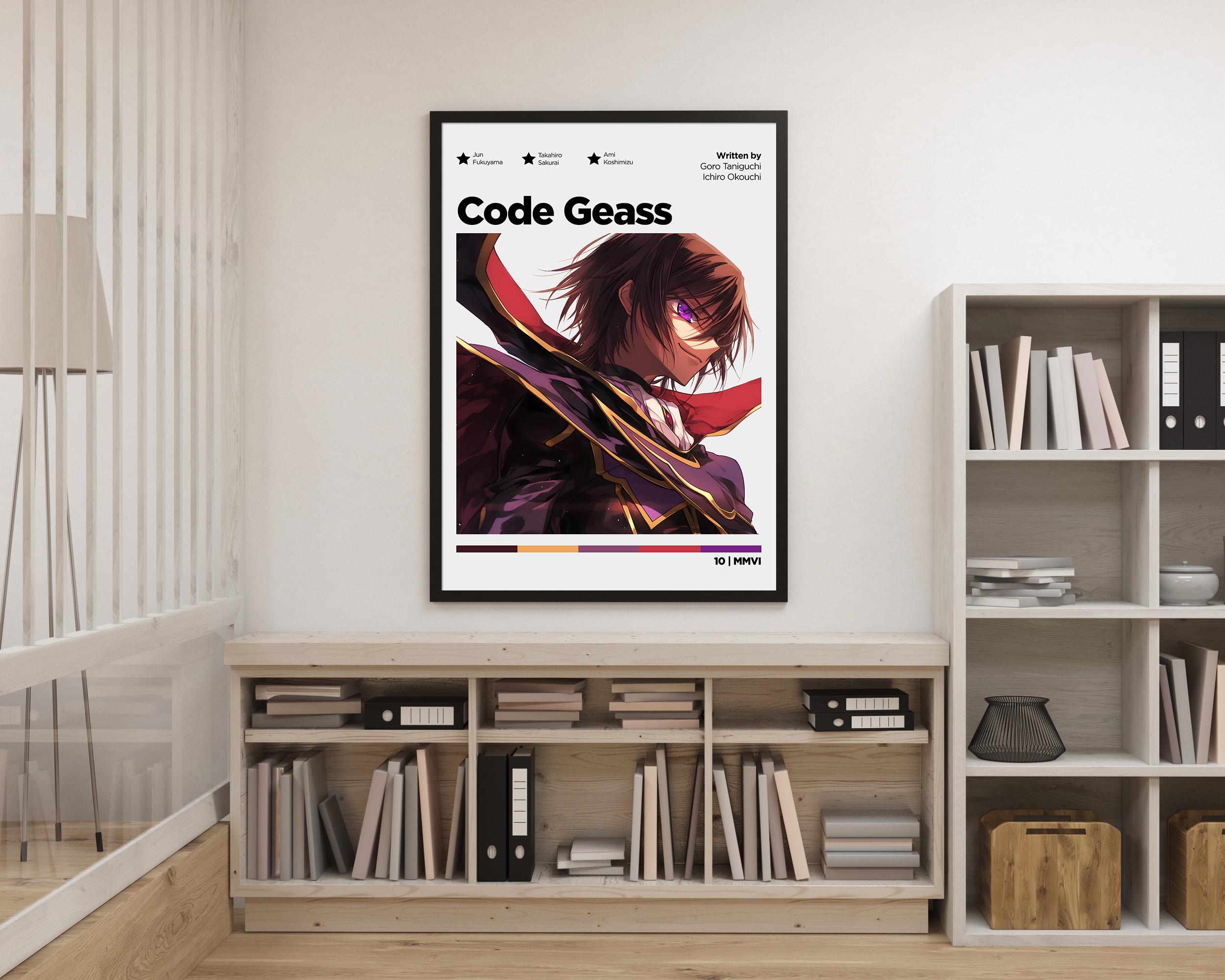 Code Geass Poster, Minimalist Poster, Anime Poster, Wall Art, Wall ...