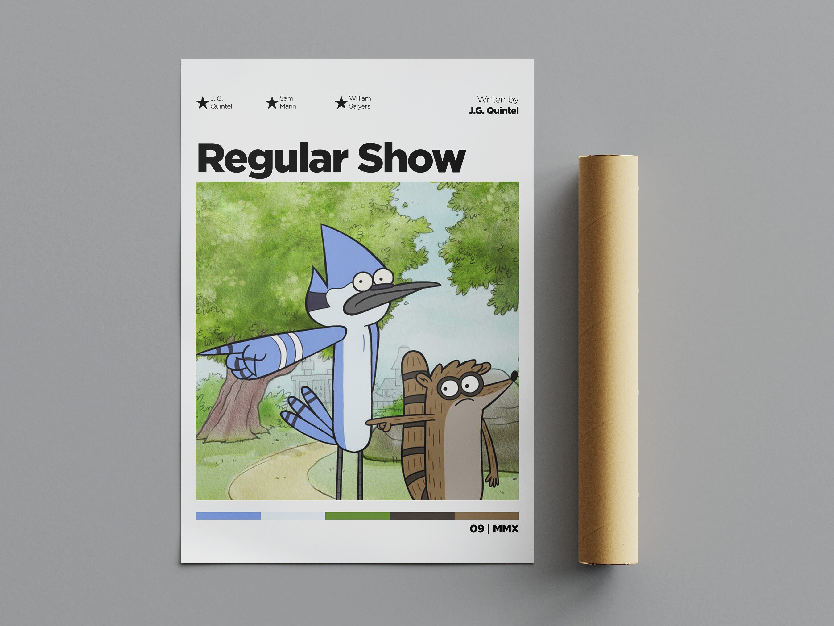Regular Show Poster, Minimalist Poster, Anime Poster, Wall Art, Wall Decor, Premium Matte Vertical Posters, 4K Quality, Movie Poster