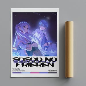 Sousou no Frieren Poster, Minimalist Poster, Anime Poster, Wall Art, Wall Decor, Premium Matte Vertical Posters, 4K Quality, Movie Poster