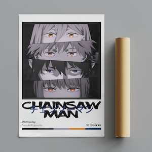 Chainsaw Man Poster, Minimalist Poster, Anime Poster, Wall Art, Wall Decor, Premium Matte Vertical Posters, 4K Quality, Movie Poster