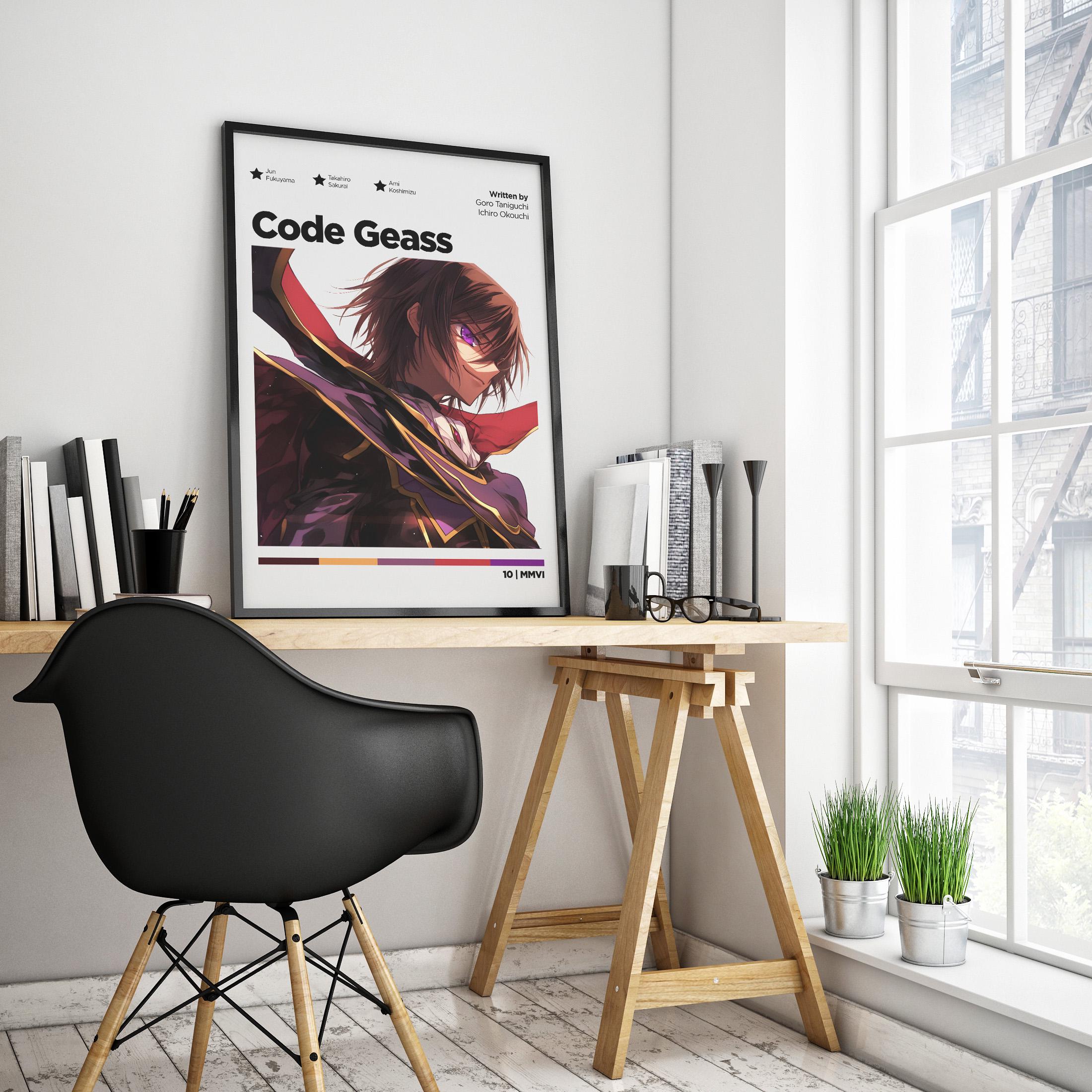Code Geass Decor Code Geass Poster, Minimalist Poster, Anime Poster, Wall Art, Wall ...