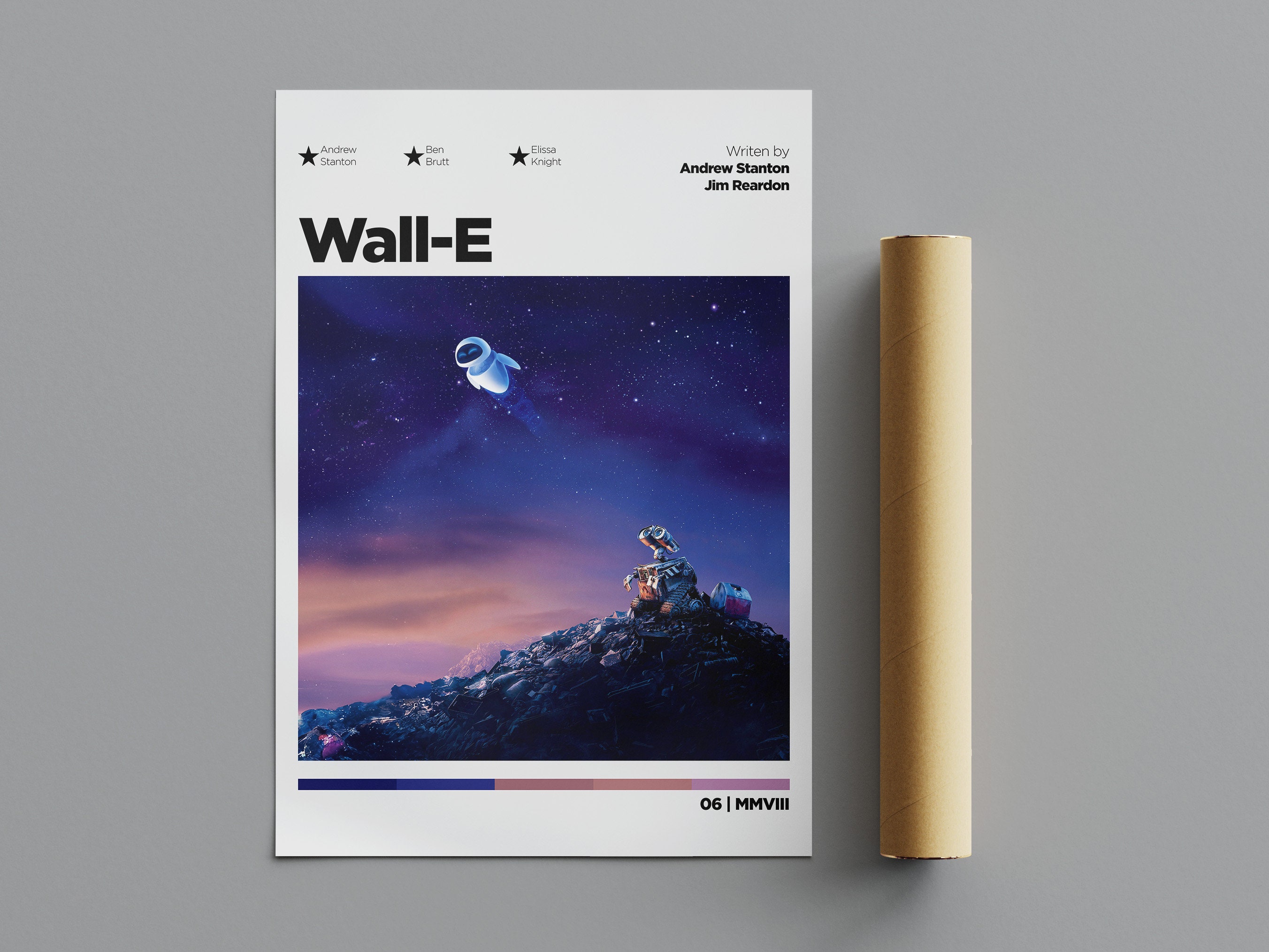 Wall-E Poster, Minimalist Poster, Anime Poster, Wall Art, Wall Decor, Premium Matte Vertical Posters, 4K Quality, Movie Poster