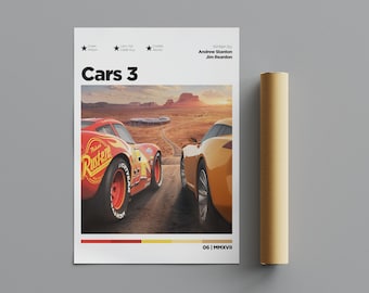 Cars Poster, Minimalist Poster, Anime Poster, Wall Art, Wall Decor, Premium Matte Vertical Posters, 4K Quality, Movie Poster