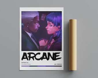 Arcane Poster, Minimalist Poster, Anime Poster, Wall Art, Wall Decor, Premium Matte Vertical Posters, 4K Quality, Movie Poster