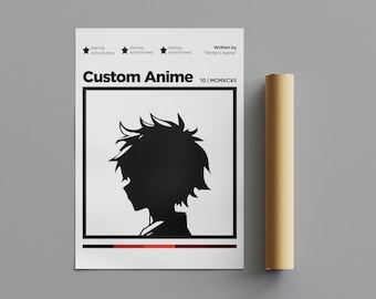Custom Anime or Show Poster, Minimalist Poster, Anime Poster, Wall Art, Wall Decor, Premium Matte Vertical Posters, 4K Quality, Movie Poster