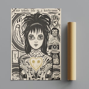 Beetlejuice Poster, Minimalist Poster, Anime Poster, Wall Art, Wall Decor, Premium Matte Vertical Posters, 4K Quality, Movie Poster