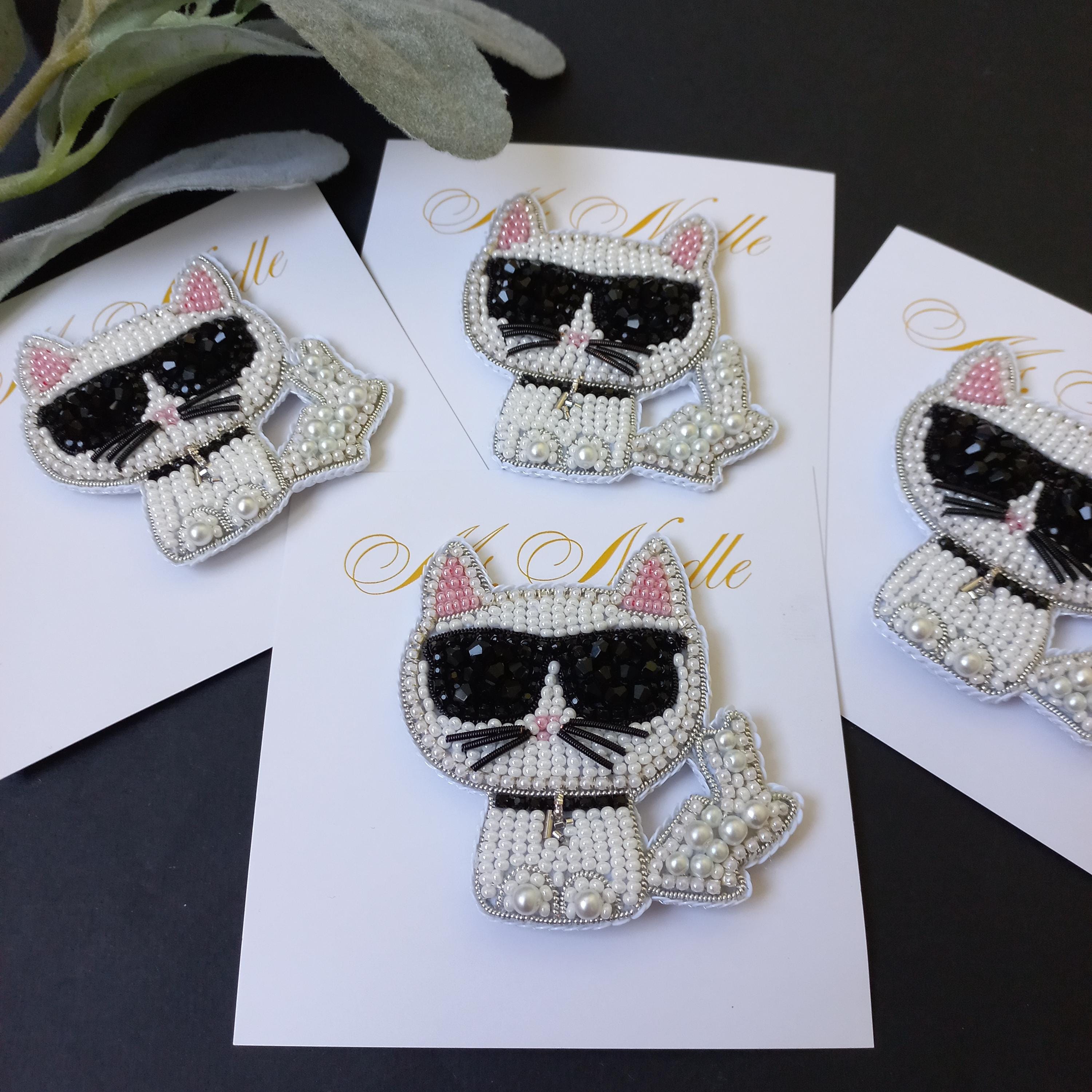 Karl Lagerfeld Brooch - Etsy