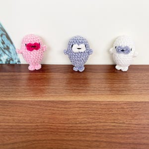Crochet baby seal, crochet seal keychain, amigurumi seal, crochet seal plush toy, cute baby seal, cute gifts, keychain, bag charm