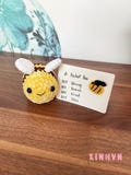 Cute Crochet Bee Plusie,  Pocket bee, Bumble bee, Emotional support bee, Table/ Desk Decor product logo