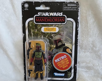 Boba Fett (Morak) Star Wars Retro Collection - New Sealed Card - 1970s Kenner Inspired 3.75 Inch Figure by Hasbro