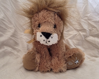 Vintage Y2K Russ Shining Stars Lion Plush Stuffed Toy