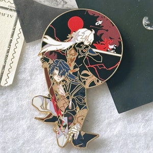 Blade Honkai Star Rail Penacony enamel pin badge HSR Pin || 3&quot; Honkai Star Rail Pin [In hand]