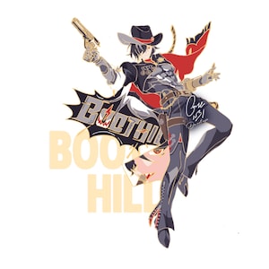 Boothill Honkai Star Rail Penacony enamel pin badge HSR Pin || 3&quot; Honkai Star Rail Pin