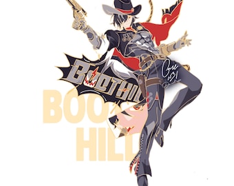 Boothill Honkai Star Rail Penacony enamel pin badge HSR Pin || 3&quot; Honkai Star Rail Pin
