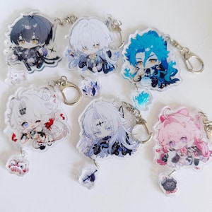Wuthering Waves Rover Jiyan Lingyang Calcharo Encore Geshulin || Wuwa Arcylic keychain 60mm*60mm
