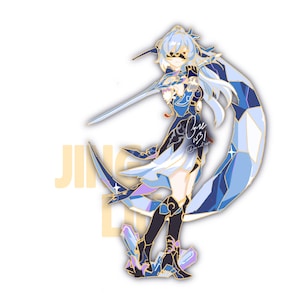 Jingliu Honkai Star Rail Penacony enamel pin badge HSR Pin || 3&quot; Honkai Star Rail Pin