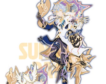 Sunday HSR Enamel PinPenacony enamel pin badge HSR Pin || 3&quot; Honkai Star Rail Pin [In Hand]