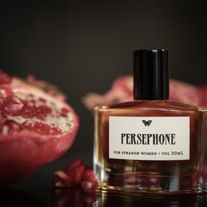 Persephone Perfume Oil - fruity floral natural with pomegranate, orris, mimosa, blackcurrant and tuberose - for strange women