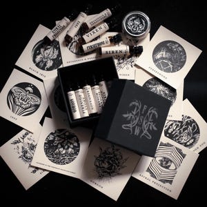Perfume Oil Full Sample Collection - variety of botanical scents - For Strange Women - Natural Perfume Gift Set
