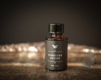 Fireside Story™ - Natural Perfume Oil - bonfire, campfire, smoke, fireplace, woods, and vanilla - unisex scent