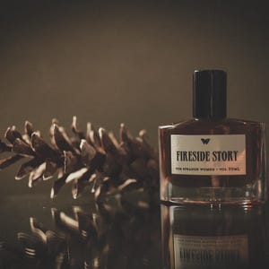 Fireside Story™ - Natural Perfume Oil - bonfire, campfire, smoke, fireplace, woods, and vanilla - unisex scent
