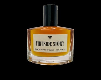 Fireside Story™ - Natural Perfume Oil - bonfire, campfire, smoke, fireplace, woods, and vanilla - unisex scent