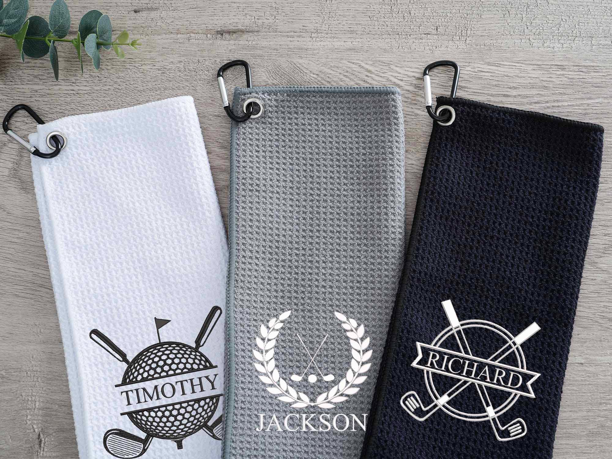 Asciugamano Da Golf Personalizzato Con Ricamo - Regalo Di Natale Originale
