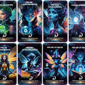L’Oracle Enchanté Des Fées -  Oracle pour Tirages de tous les domaines - en français - 70 cartes