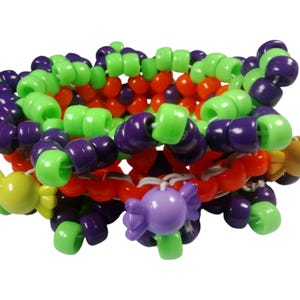 Mini Kandi Rotator Cuff Orange Purple Green Plastic Candy