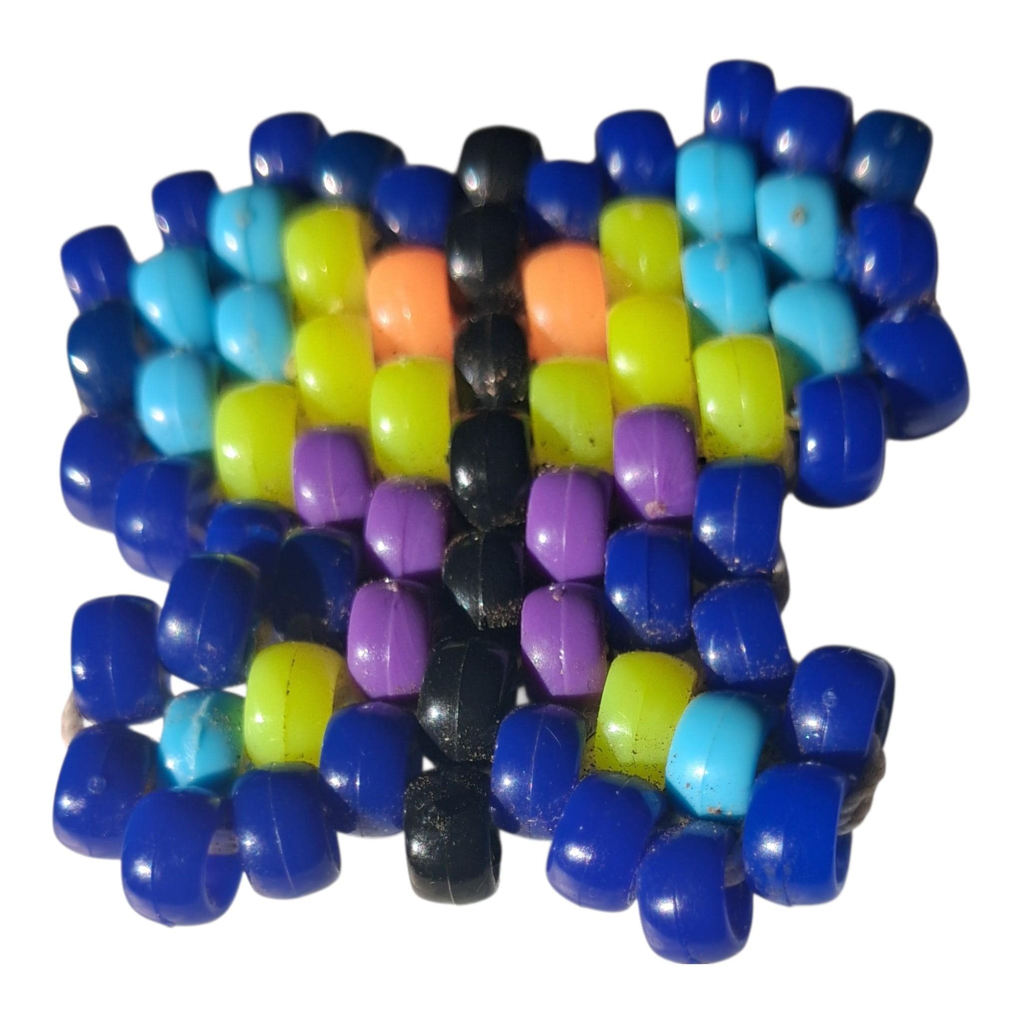 Butterfly Beaded Keychain, Great for Keys, Backpack,  Purses,Jacket Zippers,etc Mini Pony Beads image 4