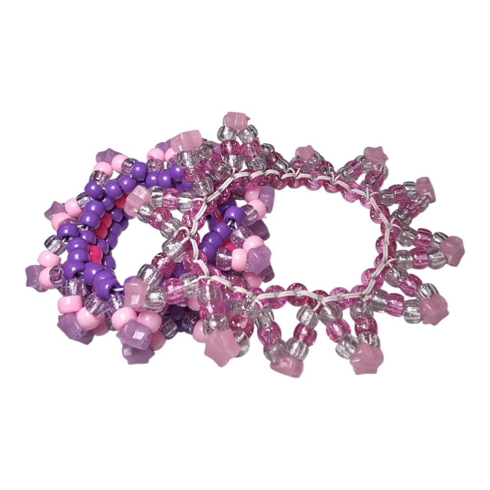 Lot of 3 Spinning Star Spiked Kandi Cuff - Glow in the Dark Mini Rotator image 6