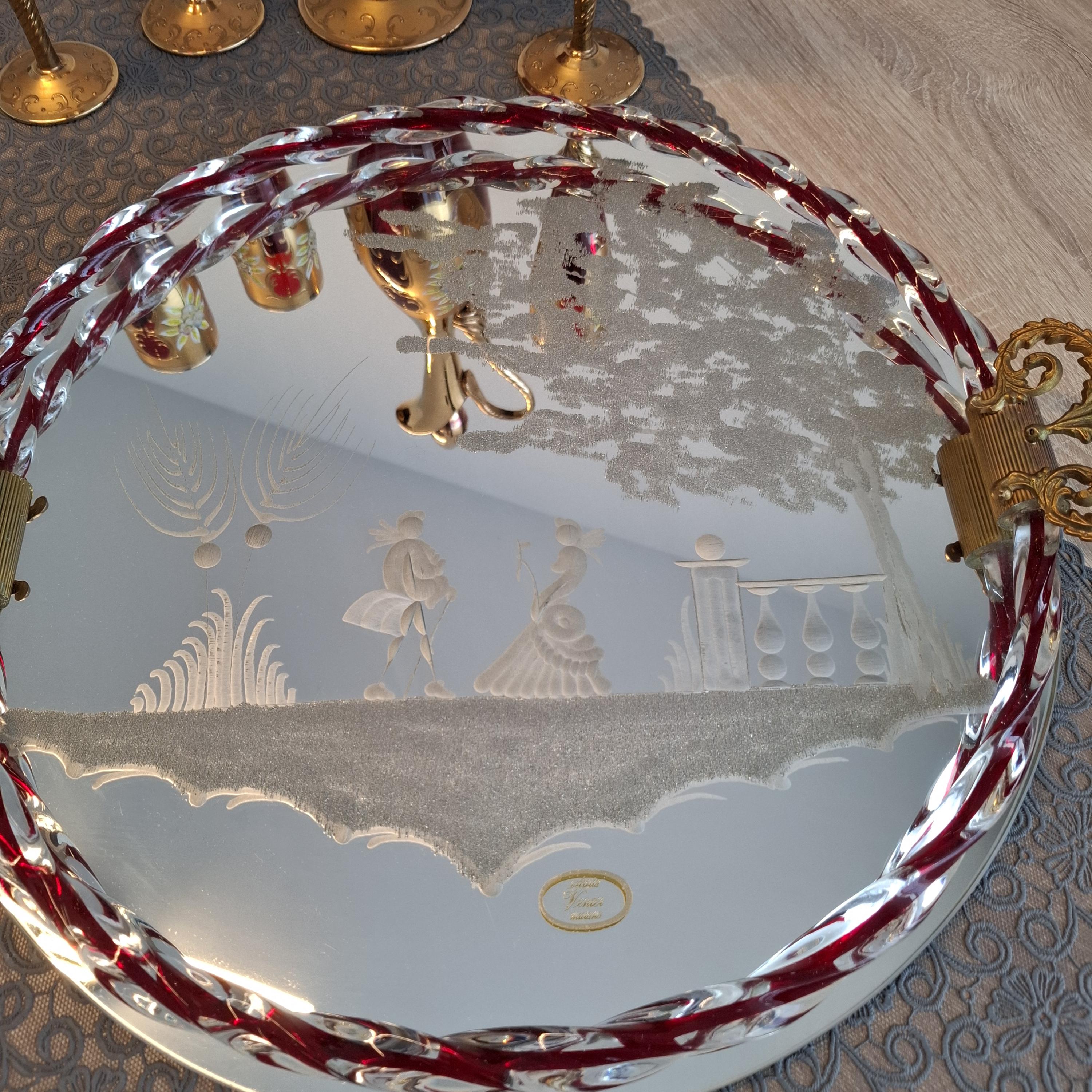 ムラーノミラートレイ、ベネチアンシャンパングラス - Etsy 日本