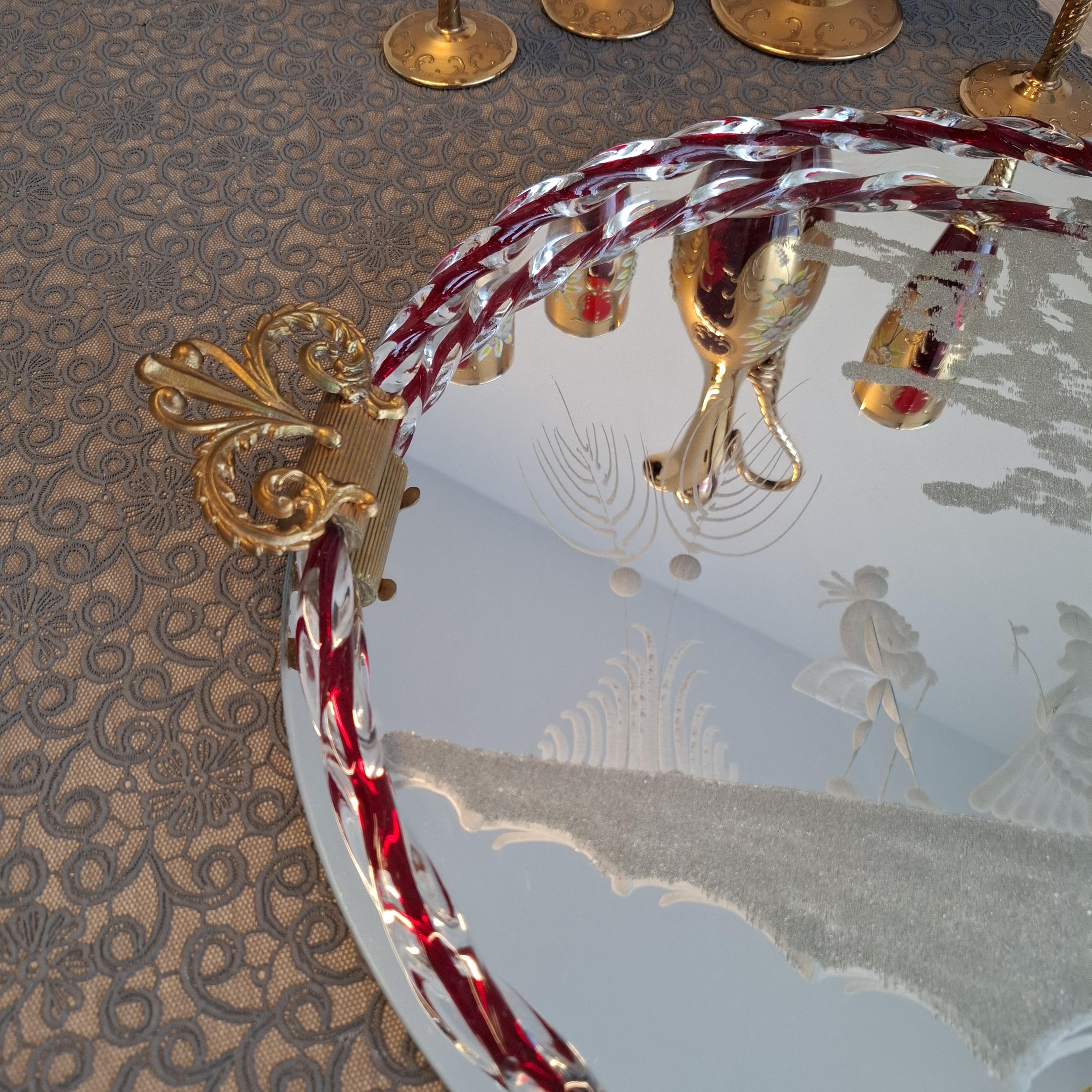 ムラーノミラートレイ、ベネチアンシャンパングラス - Etsy 日本
