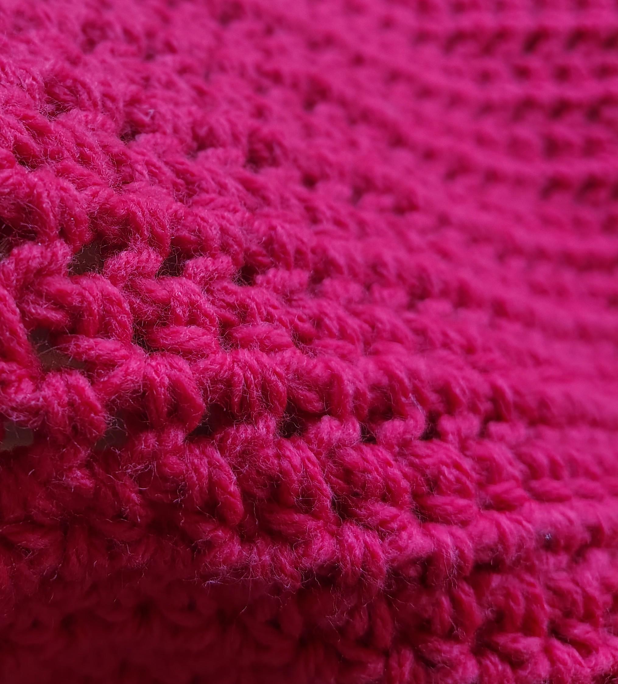 Handmade Red Crochet Altar Cloth | Witchcraft Decor | Pagan Wiccan Altar Accessory | 19x20 Inches - Thumbnail 3
