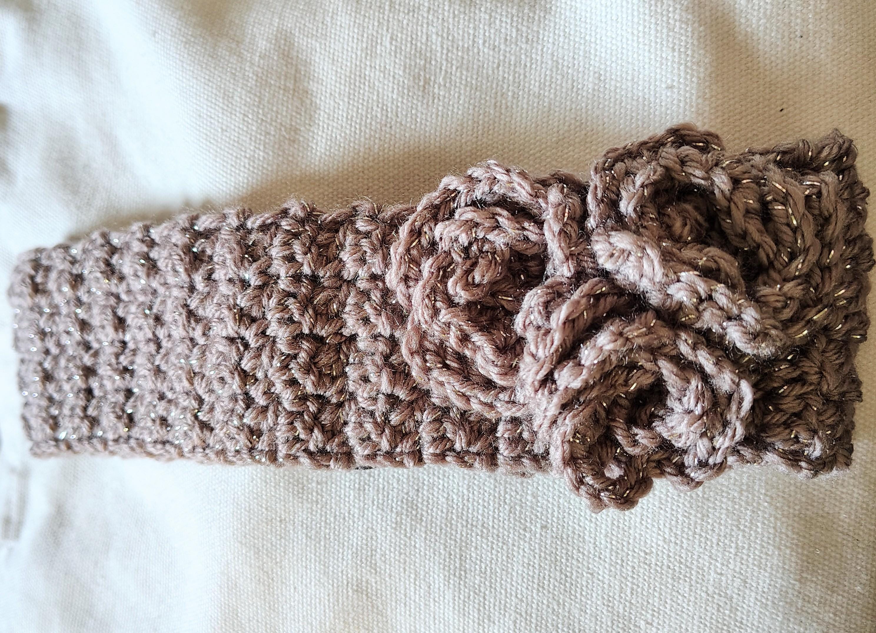 XS Dusty Rose Dog Mommy & Me Outfit, New Dog Mom Gift Idea for Her, Crochet Rose Headband, Matching Dress for Dog, Pet Costume, Dog Sweater - Thumbnail 7