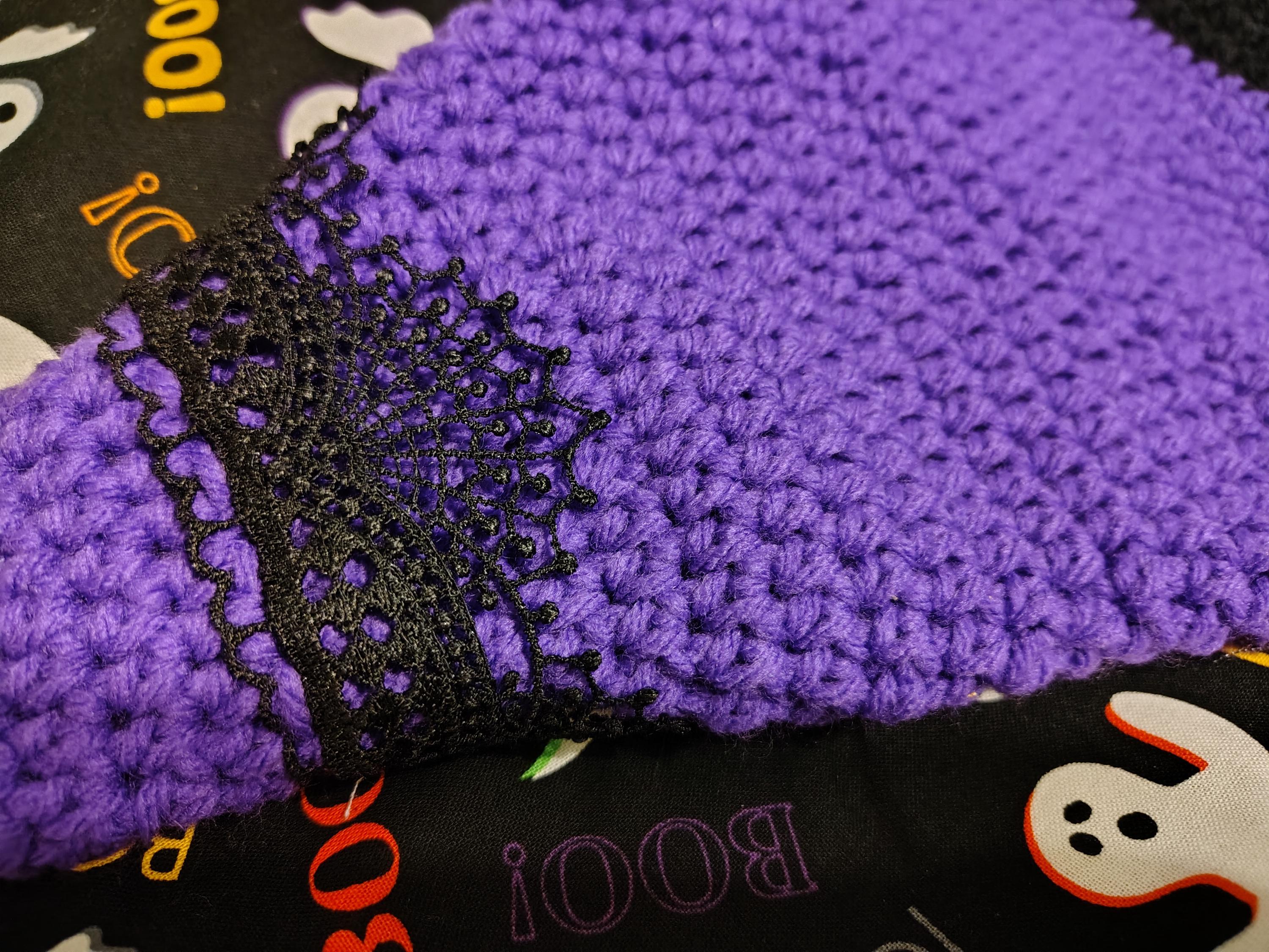 Witchy Hat, Yarn & Lace Witch Hat, Witchcraft Attire, Gift for Witches - Thumbnail 5