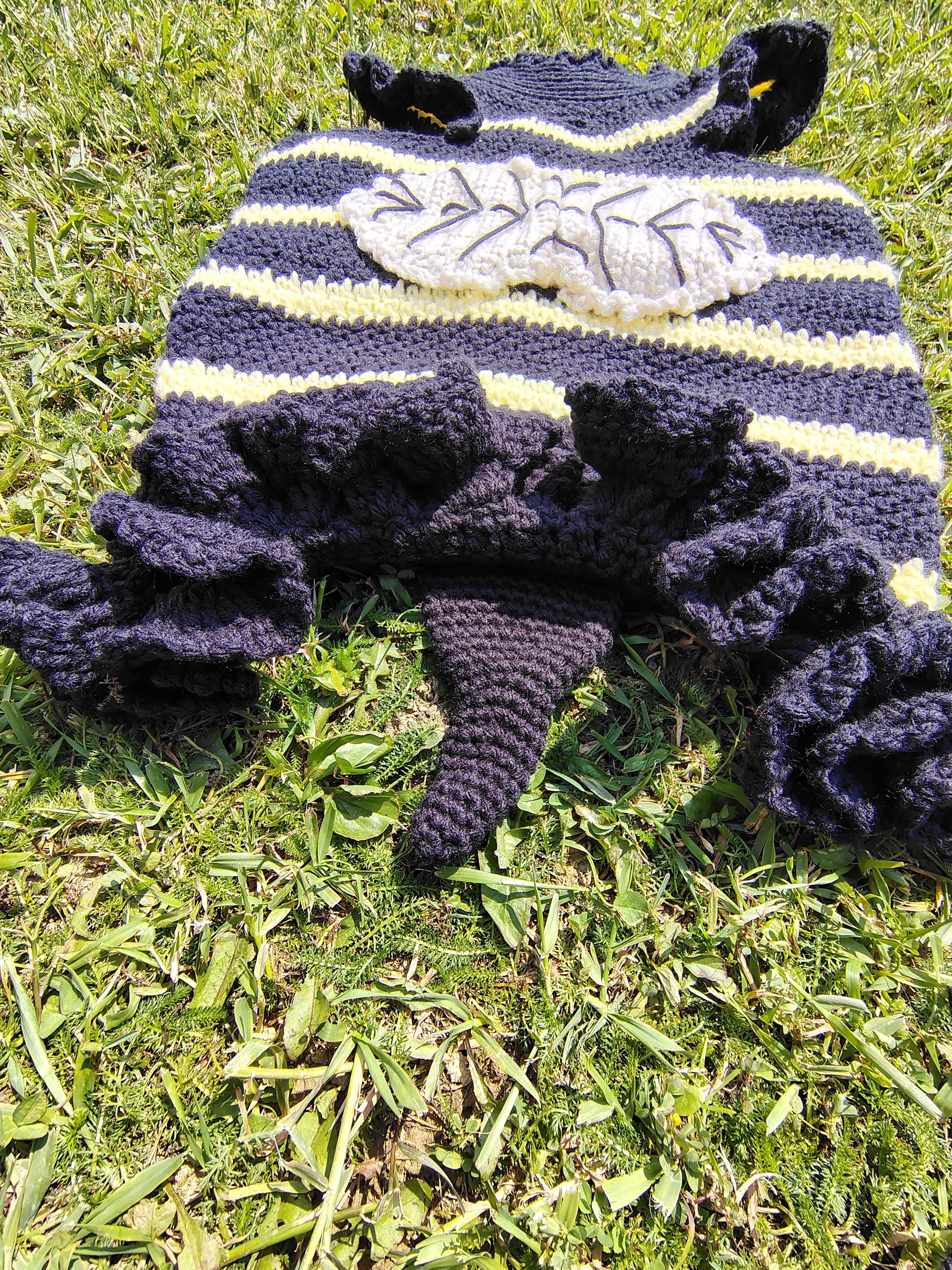 M Dog Sweater, Bee Dog Costume, Halloween Pet Costumes, Medium Dog Outfit, Set of 2, Boutique Dog Clothing - Thumbnail 5