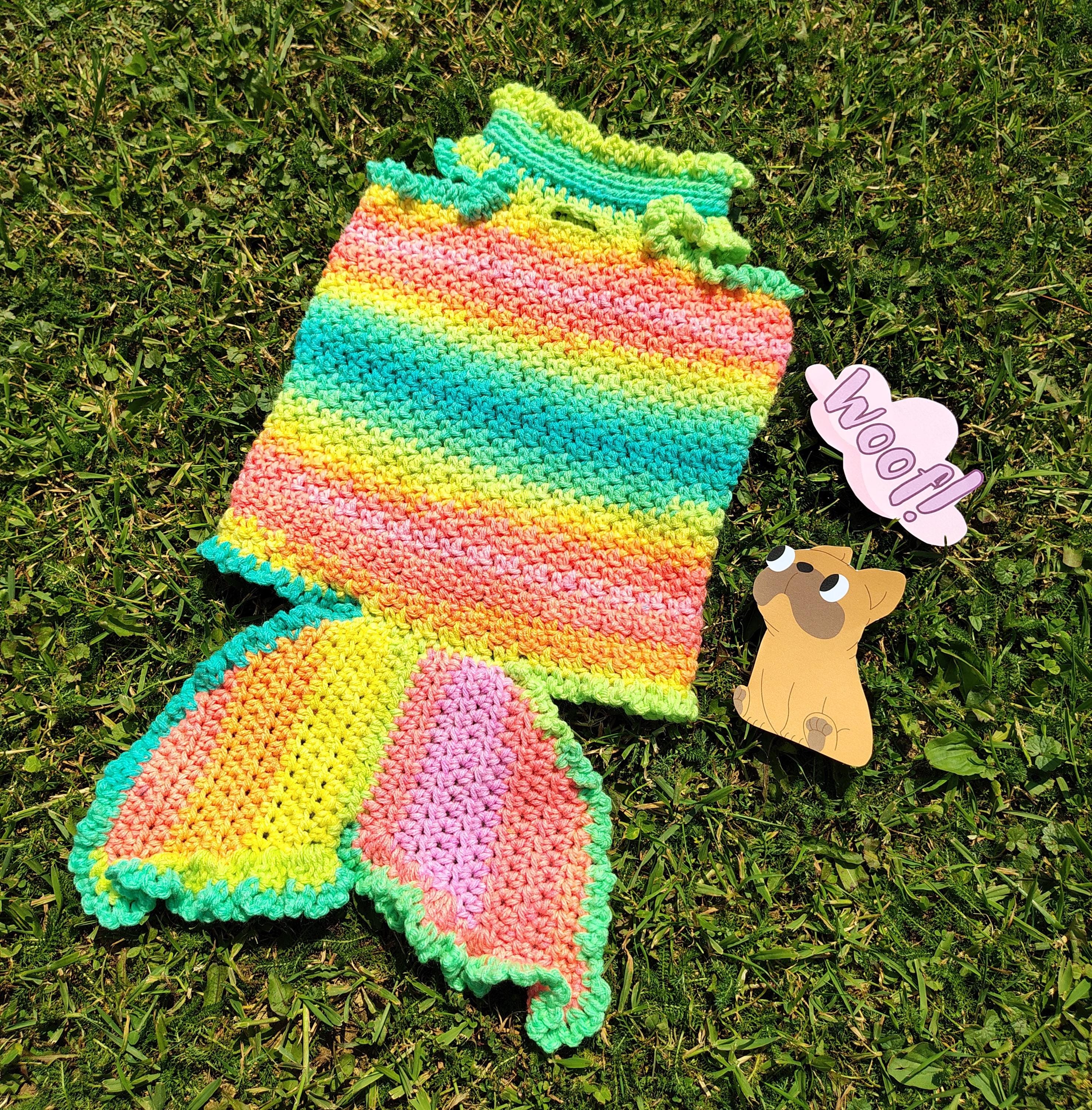 Dog Sweater, Mermaid Dog Costume, Colorful Sweater, Cute Pet Clothing, Dog Gift Ideas, M Dog Sweater, Dog Lover Gifts, Dog Stuff