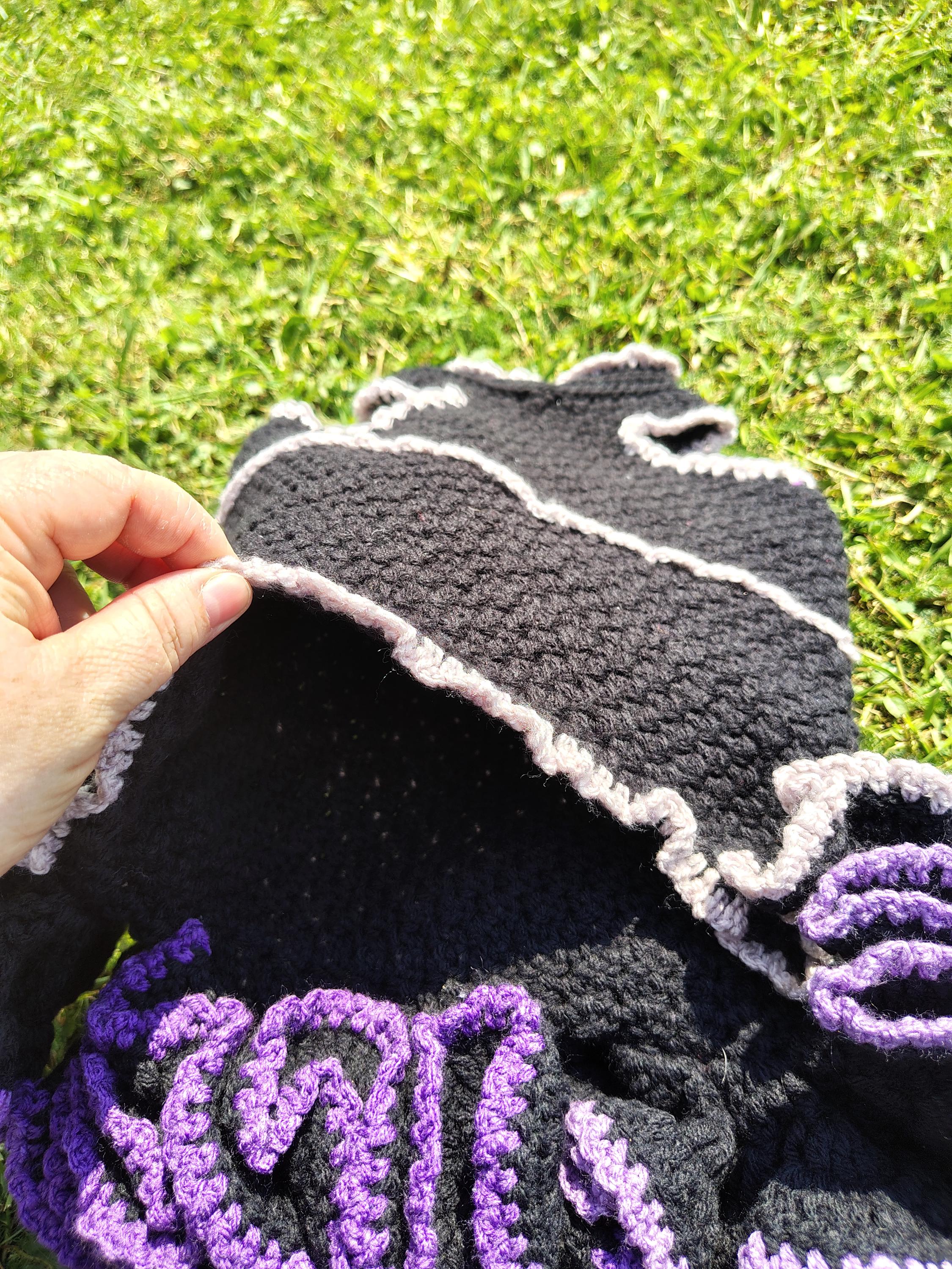 Dog Sweater, Crochet Dog Dress, Pet Fashion, Crochet Witch Costume for Dog, Halloween Pet Clothing - Thumbnail 5