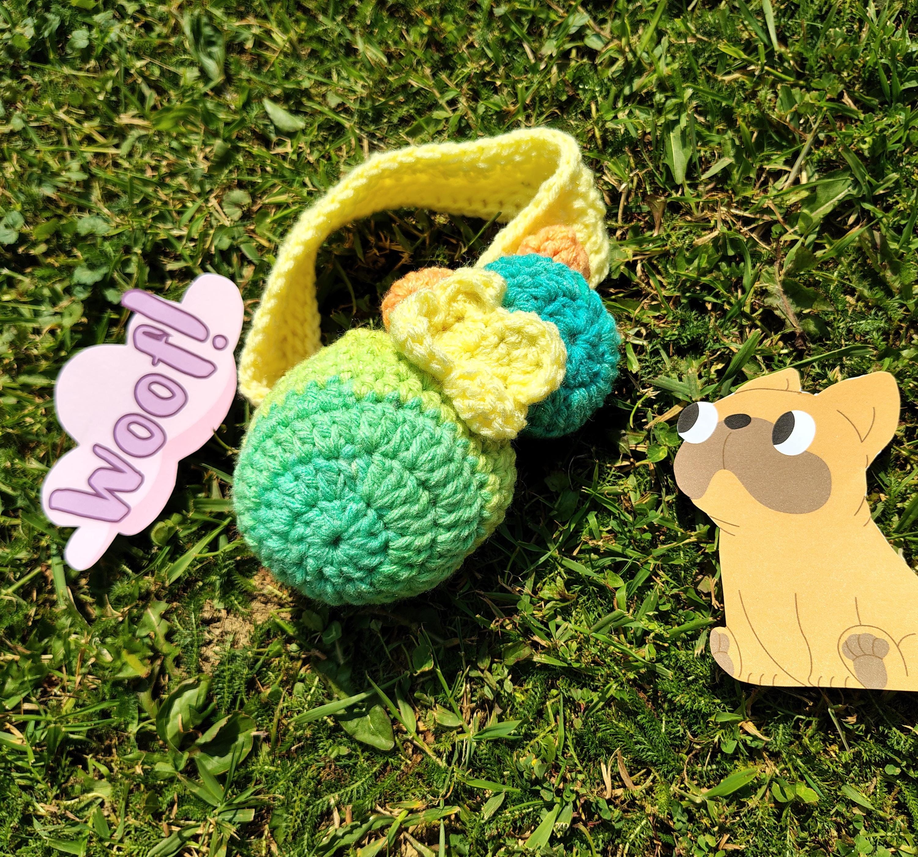Crochet Dog Headband, Flower Pet Fashion, Mini Dog Hood, Pet Accessory, One of a Kind, Dog Owner Gift Idea, Easter Dog Hat